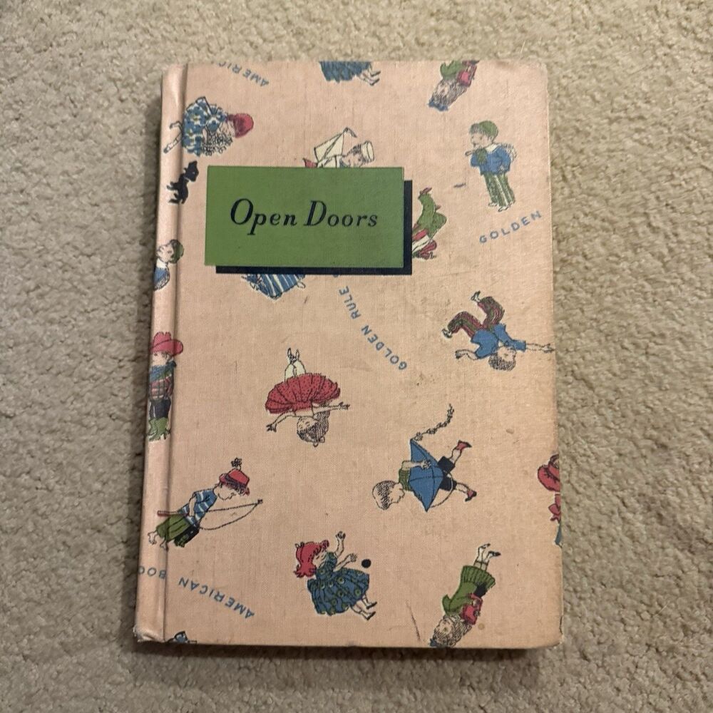 1957 "Open Doors" by Ullin W. Leavell and Mary Louise Friebele Children's Reader